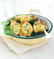 Conchiglioni aux épinards et ricotta