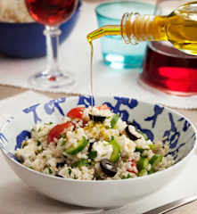 Ensalada griega de arroz