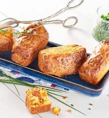 Minicakes chorizo-ciboulette