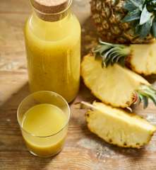 Sumo de ananás e hortelã (longa duração)