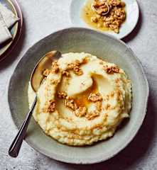 Kartoffel-Sellerie-Püree mit Nussbutter