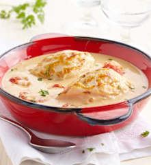 Quenelles nature sauce nantua