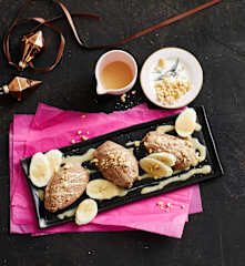 Mousse au chocolat mit Banane