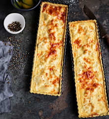 Tarte de couve-flor e queijo