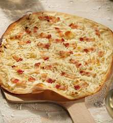 Tarta flambeada alsaciana