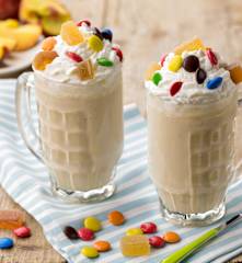 Freakshake alla frutta con gelatine