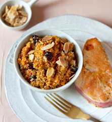 Atún con quinoa y salsa de mango