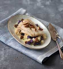 Gedämpfter Kabeljau auf Gewürz-Erdäpfelsud