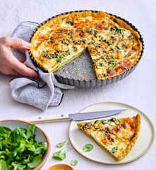 Tarte mâche-ricotta