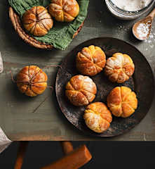 Panini di Halloween alla zucca