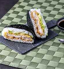 Chicken Katsu Sandwich Sushi (Onigirazu)