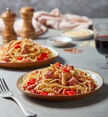 Sausage and Red Pepper Pasta