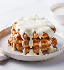 Cinnamon Roll Waffles