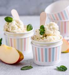 Lody jabłkowe z miętą