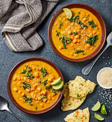 Spicy Sweet Potato and Kale Soup