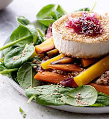 Insalata di grano saraceno, carote e formaggio di capra (Bimby Friend)