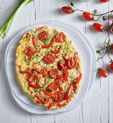 Omelette con pollo