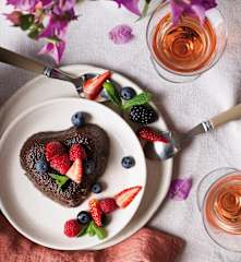 Pastel de chocolate para dos