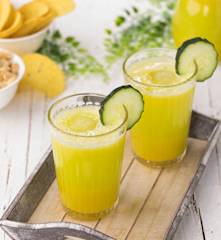 Aperitivo analcolico al cetriolo e zenzero