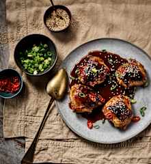 Udka z kurczaka teriyaki (sous-vide, z osłoną noża miksującego)