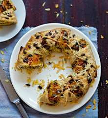 Couronne de légumes aux graines de courge
