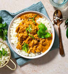 Coconut Curry Chicken with Veggie Rice