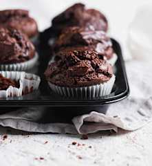 Muffins tres chocolates