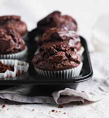 Muffin ai tre cioccolati
