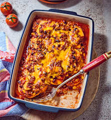 Süßkartoffel-Hack-Lasagne
