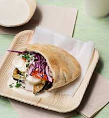 Israelische vegetarische Pitas (sabich)