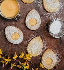 Maková linecká vajíčka s lemon curdem