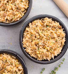 Mercimekli Soğanlı Basmati Pilavı