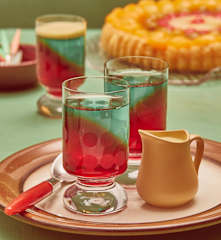 Wackelpudding mit Vanillesauce