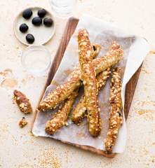 Käse-Oliven-Stangen