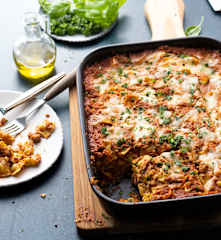 Ravioli-Lasagne mit Hackfleisch