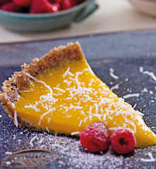 Torta de manga com coco