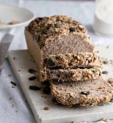 Pan de trigo sarraceno, chía y semillas