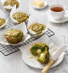Spinach and feta muffins