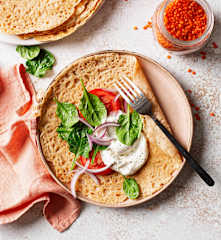 Crêpe di lenticchie vegan (senza glutine)
