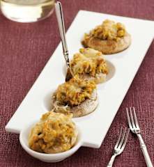 Žampióny plněné kysaným zelím