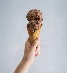 Peanut butter and cookie ice cream