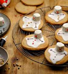 Melting Snowman Biscuits