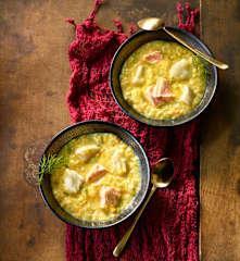 Fischsuppe mit Bulgur - Bulgurlu Balık Çorbası