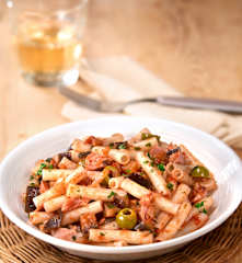 Pasta al tonno e melanzane