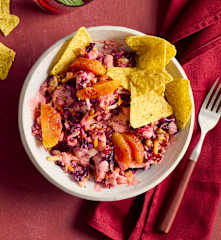 Red-Goddess-Salad mit Orangen-Joghurtdressing