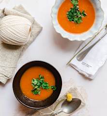 Sopa de corvina com camarão