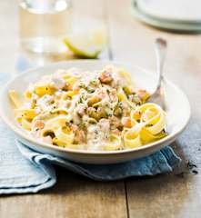 Tagliatelle au saumon fumé