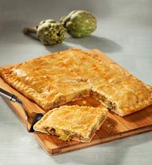 Empanada de alcachofas