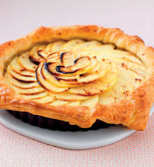 Tarte feuilletée pomme-raisin sans sucre ajouté