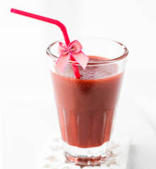 Sumo de beterraba, cenoura e maçã